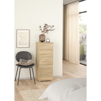 Vysoká komoda v dekore duba v prírodnej farbe 40x107 cm Nova – Tvilum - Image 9