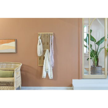Vešiakový panel z dubového dreva v prírodnej farbe 46x100x8 cm Parco – Spinder Design - Image 6