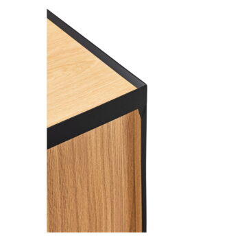 Čierny/v prírodnej farbe TV stolík v dekore duba 180x45 cm Arista – Teulat - Image 9