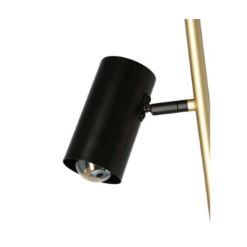 Čierna/v zlatej farbe stojaca lampa (výška 164 cm) Perret - Candellux Lighting - Image 4