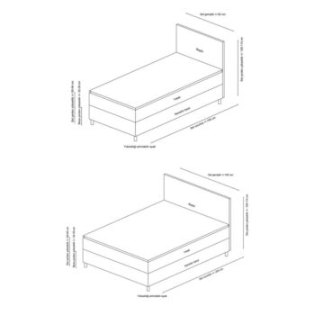 Hnedá čalúnená dvojlôžková posteľ s úložným priestorom a roštom 140x200 cm Orina – Kalune Design - Image 4