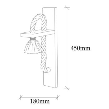 Nástenné svietidlo v prírodnej farbe Erebos – Opviq lights - Image 5