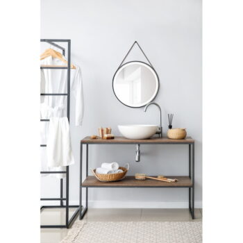 Nástenné zrkadlo s osvetlením ø 60 cm Fine – Mirrors and More - Image 2