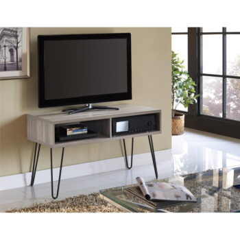 Sivý TV stolík v dekore duba 107x63 cm Owen – Støraa - Image 4