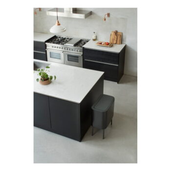 Matne čierny dotykový oceľový odpadkový kôš na triedený odpad 33 l Bo Touch Bin – Brabantia – Obrázok 5