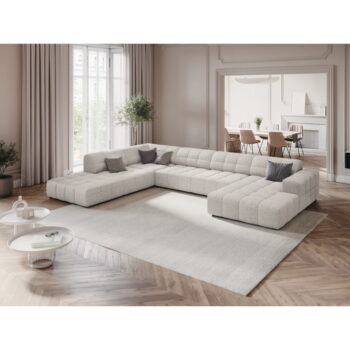 Svetlosivá rohová pohovka (ľavý roh/do "U") Chicago – Cosmopolitan Design - Image 4