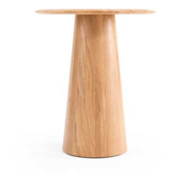Okrúhly odkladací stolík z dubového dreva ø 40 cm Mushroom – Gazzda - Image 7