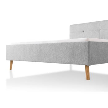 Svetlosivá čalúnená dvojlôžková posteľ 180x200 cm Smart – Meise Möbel - Image 10