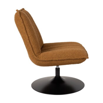 Okrovožlté kreslo z textílie bouclé Jax – White Label – Obrázok 7