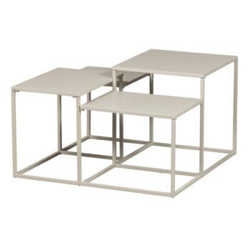 Béžový kovový konferenčný stolík 70x70 cm Mida – WOOOD - Image 4
