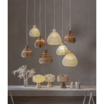 Svetlohnedé tienidlo ø 28 cm Honeycomb – Star Trading - Image 8