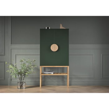 Zelený príborník s nohami z dubového dreva Tento Scoop, výška 162 cm - Image 6