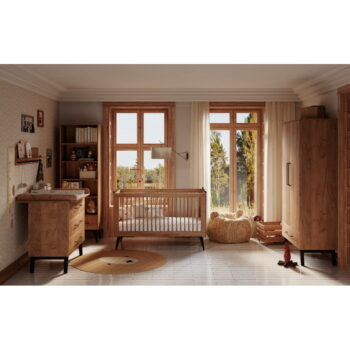 Detská knižnica v dekore buka v prírodnej farbe 65x200 cm Retro – Pinio – Obrázok 5