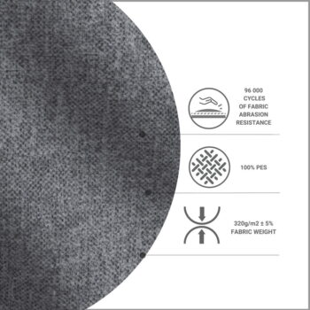 Sivá čalúnená jednolôžková posteľ 90x200 cm Alba – Maison de Rêve – Obrázok 2