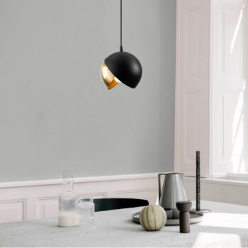 Závesné svietidlo v čierno-zlatej farbe s kovovým tienidlom ø 20 cm Berceste – Opviq lights - Image 3