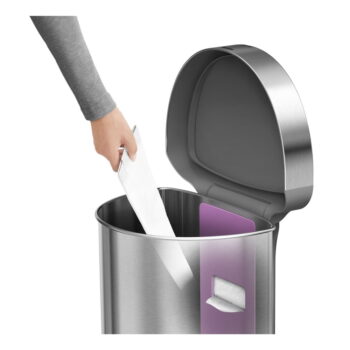 Bezdotykový odpadkový kôš z nerezovej ocele 45 l - simplehuman - Image 9