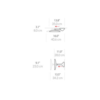 Nástenné/kozmetické zrkadlo s osvetlením/zväčšovacie (5x) ø 20 cm Sensor – simplehuman - Image 3