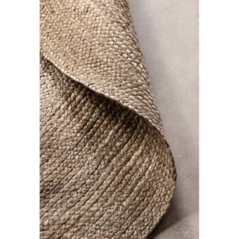 Obojstranný jutový okrúhly koberec v prírodnej farbe ø 200 cm Braided Grey – Hanse Home - Image 4