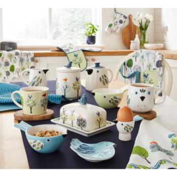 Bavlnené utierky v súprave 3 ks 45x65 cm Forest Birds – Cooksmart ® - Image 3