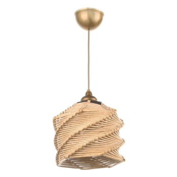 Svetlohnedé závesné svietidlo ø 20 cm – Opviq lights – Obrázok 6