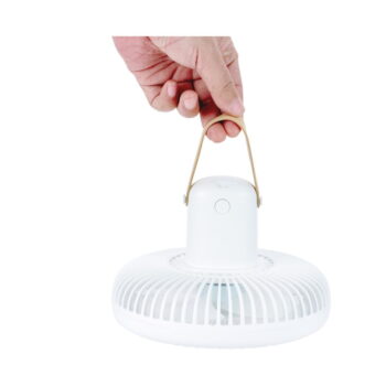 Krémovobiela stolová lampa s ventilátorom na diaľkové ovládanie (výška 26 cm) Beyond - Gingko – Obrázok 2