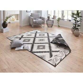 Čierno-krémový vonkajší koberec NORTHRUGS Malibu, 80 x 150 cm - Image 5