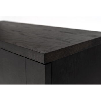 Čierny príborník Woodman Pimlico, 75 x 91 cm - Image 8