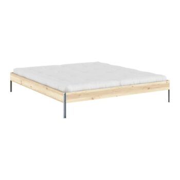 Dvojlôžková posteľ z borovicového dreva s roštom v prírodnej farbe 180x200 cm Core – Karup Design - Image 2