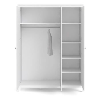 Biela šatníková skriňa 150x199 cm Madrid – Tvilum - Image 4