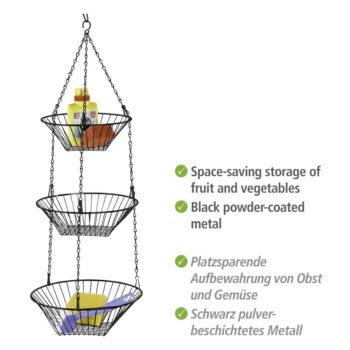 Kovový závesný kôš na ovocie Trio – Wenko - Image 5