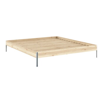 Dvojlôžková posteľ z borovicového dreva s roštom v prírodnej farbe 180x200 cm Core – Karup Design