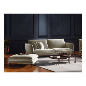 Béžová podnožka Cosmopolitan Design Vienna, 100 × 80 cm - Image 3