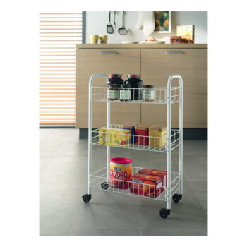 Pojazdný stojan s policami Metaltex Siena – Obrázok 4