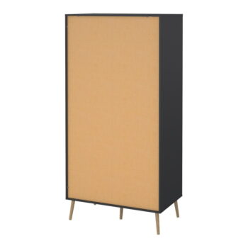Antracitová šatníková skriňa 99x200 cm Bodo – Tvilum - Image 11