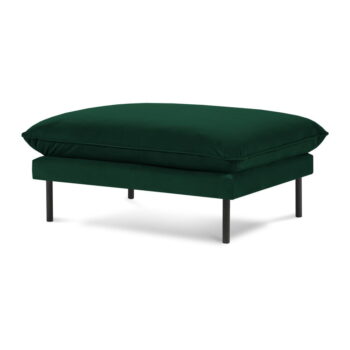 Tmavozelená zamatová podnožka Vienna – Cosmopolitan Design - Image 2