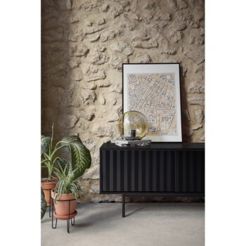 Čierny TV stolík 180x52 cm Sierra – Teulat - Image 7