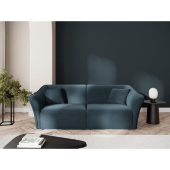 Modrá zamatová pohovka 206 cm Tokyo – Cosmopolitan Design - Image 4