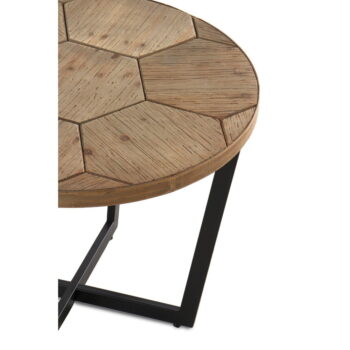 Konferenčný stôl s čiernou železnou konštrukciou Geese Honeycomb, ⌀ 59 cm - Image 3