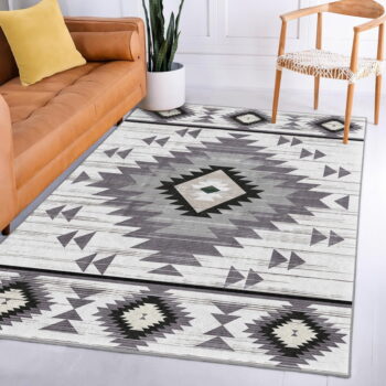 Svetlosivý prateľný koberec 80x150 cm Ethnic Geo – Mila Home - Image 11