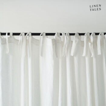 Biely záves 140x330 cm Night Time - Linen Tales - Image 2