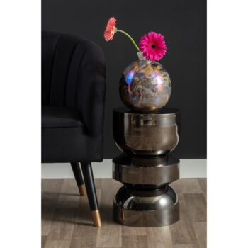 Kovový okrúhly odkladací stolík ø 30 cm Glow – Leitmotiv - Image 2