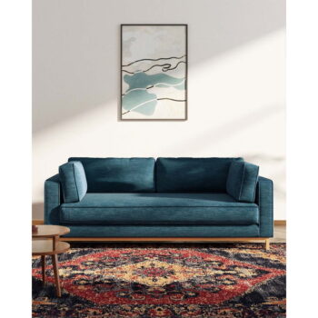 Tmavomodrá pohovka 222 cm Celerio – Ame Yens - Image 4