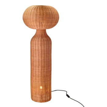Stojacia lampa v prírodnej farbe s ratanovým tienidlom (výška  130 cm) Vinka – Villa Collection – Obrázok 9