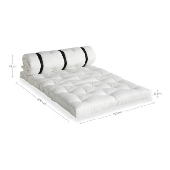 Béžová rozkladacia pohovka vhodná do exteriéru Karup Design Design OUT™ Buckle Up Beige – Obrázok 5