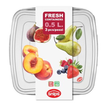 Sada 3 škatuliek na potraviny Snips Classic, 0,5 l - Image 5