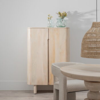 Skrinka z mangového dreva v prírodnej farbe 90x138 cm Batel – Ixia – Obrázok 5
