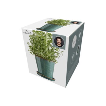 Kameninový obal na kvetináč ø 10 cm – Bitz - Image 5