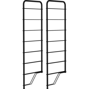 Čierne kovové konzoly 2 ks 34x97 cm Dakota - Tenzo