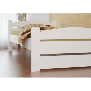 Biela jednolôžková posteľ z borovicového dreva 90x200 cm Svenja – Olivia Living - Image 3