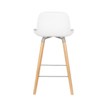 Sada 2 bielych barových stoličiek Zuiver Albert Kuip, výška sedu 65 cm – Obrázok 4